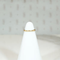 Vintage Half Round Tiny Ring in Gold