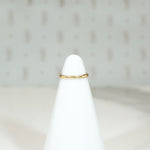 Vintage Half Round Tiny Ring in Gold