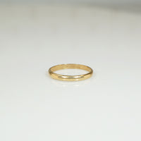 Vintage Half Round Tiny Ring in Gold