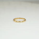 Vintage Half Round Tiny Ring in Gold