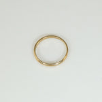 Vintage Half Round Tiny Ring in Gold