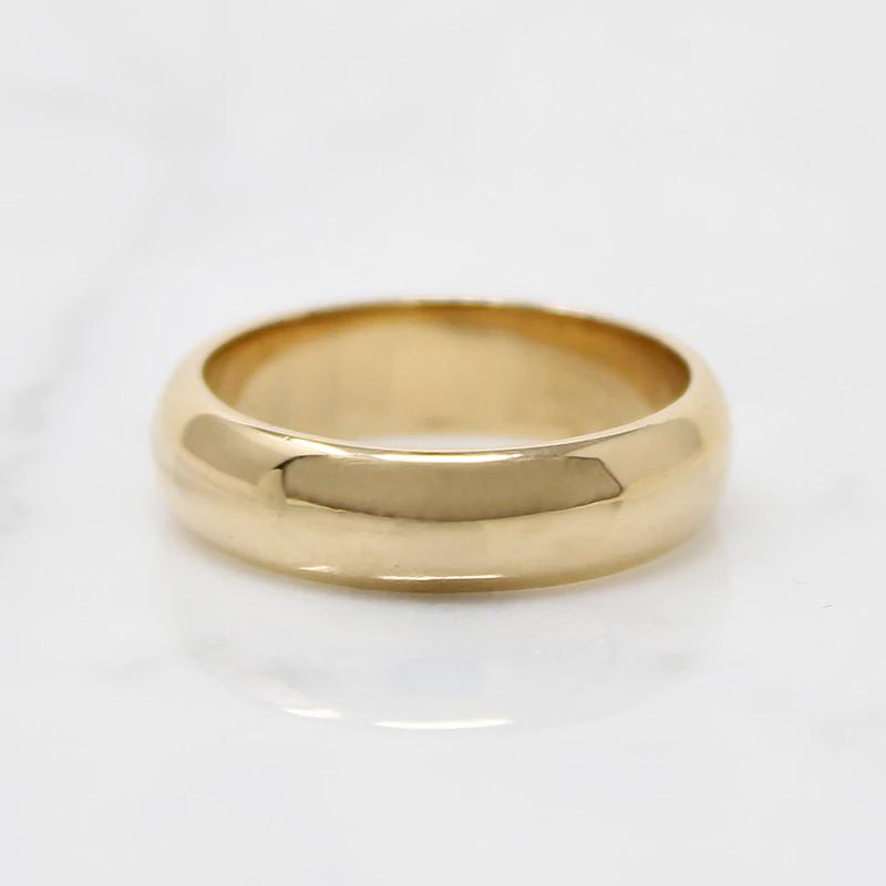 Classic Mid Century Gold Band in Larger Size