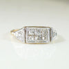 Trim Edwardian Diamond Band in Platinum & Gold