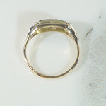 Trim Edwardian Diamond Band in Platinum & Gold