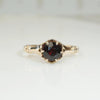 Sweet Victorian Garnet Solitaire in Rosy Gold