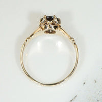 Sweet Victorian Garnet Solitaire in Rosy Gold