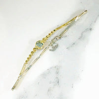 Ethereal Edwardian Aquamarine & Diamond Bracelet