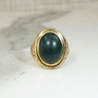 Antique Bloodstone Signet Ring with Gravitas