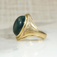 Antique Bloodstone Signet Ring with Gravitas