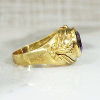 Decadent Amethyst & 18k Gold Statement Ring