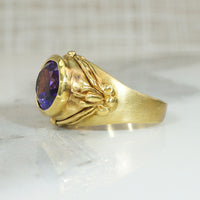 Decadent Amethyst & 18k Gold Statement Ring