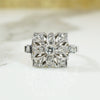 Edwardian Diamond and Platinum Ring