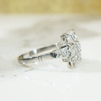 Edwardian Diamond and Platinum Ring