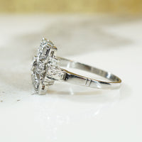 Edwardian Diamond and Platinum Ring
