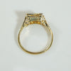 Gold and Platinum c1900 OMC and Rose Cut Diamond Ring