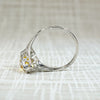 Startling Yellow Uranium Glass Filigree Ring