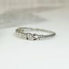 Diamond & White Gold Heart Shaped Buckle Band