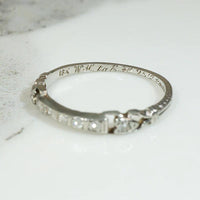 Diamond & White Gold Heart Shaped Buckle Band