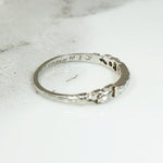 Diamond & White Gold Heart Shaped Buckle Band