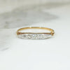Elegant Edwardian Diamond Band in Platinum & 15ct