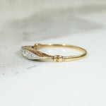 Elegant Edwardian Diamond Band in Platinum & 15ct