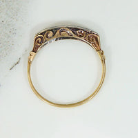Elegant Edwardian Diamond Band in Platinum & 15ct