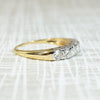 Chic Retro Platinum & Gold Diamond Band