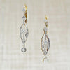 Edwardian Dream Earrings in Platinum 18k & Diamonds