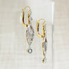 Edwardian Dream Earrings in Platinum 18k & Diamonds