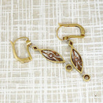 Edwardian Dream Earrings in Platinum 18k & Diamonds