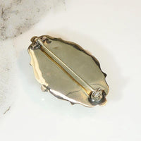 Engraved Victorian 12k Gold Locket Brooch