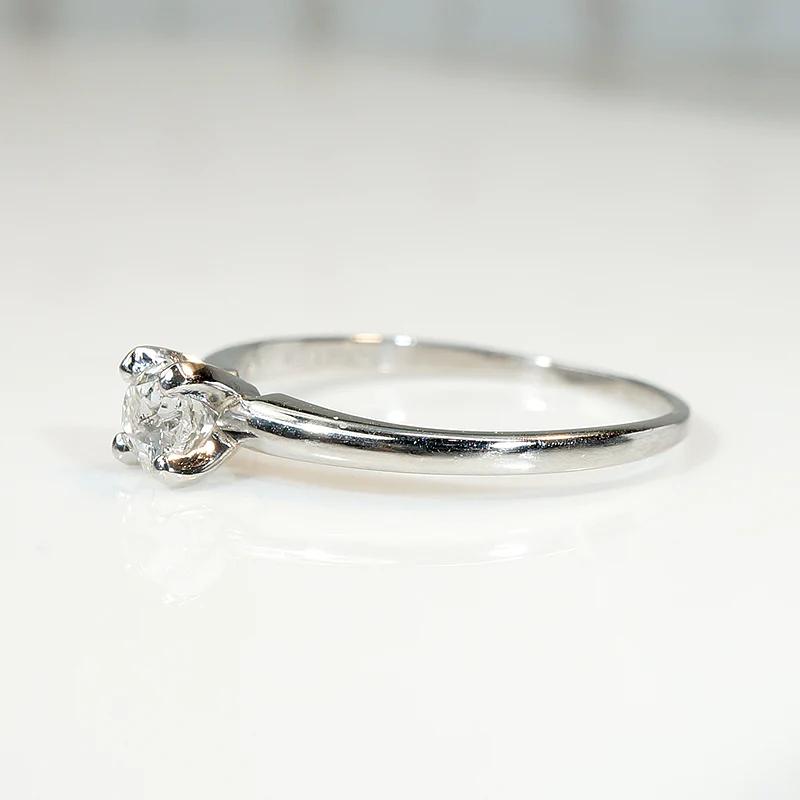 Timeless Old Mine Cut Diamond Platinum Solitaire