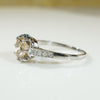 Lovely Fancy Diamond Platinum Engagement Ring
