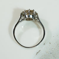 Lovely Fancy Diamond Platinum Engagement Ring