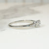 Refined Old Euro Diamond & Platinum Engagement Ring