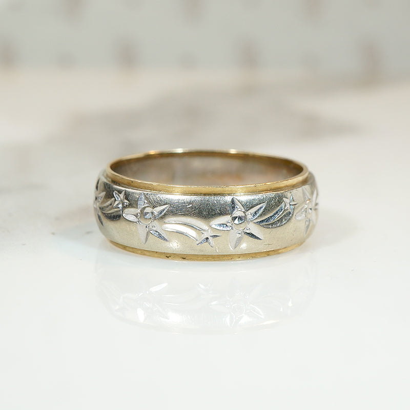Fab Shooting Star Wedding Band