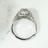 Mid Century Sapphire Filigree Engagement Ring