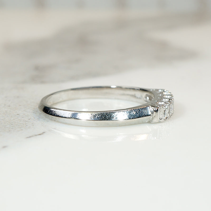 Vintage Platinum Diamond Band