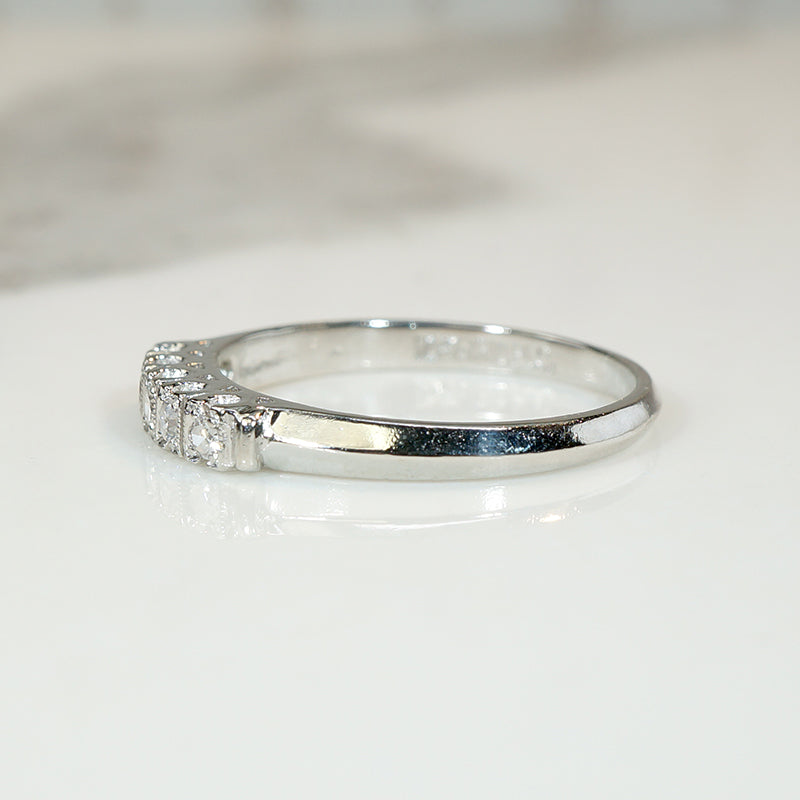Vintage Platinum Diamond Band