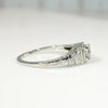 Delightful Deco Diamond Step Side Engagement Ring