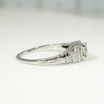 Delightful Deco Diamond Step Side Engagement Ring