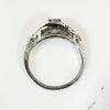 Delightful Deco Diamond Step Side Engagement Ring
