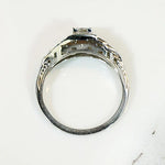 Delightful Deco Diamond Step Side Engagement Ring