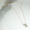 Jaunty Diamond & Pearl Foliate Necklace