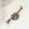 Naturalistic Twig & Flower Brooch with Cognac Diamond