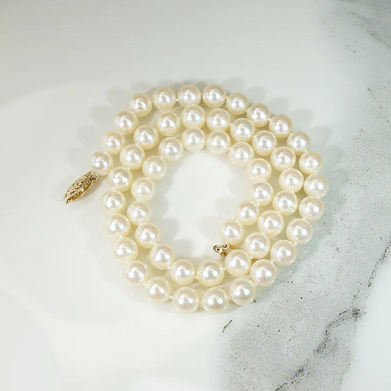 Classic Pearl Choker with Gold Clasp