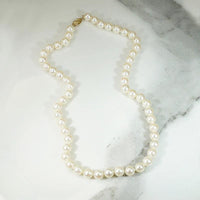 Classic Pearl Choker with Gold Clasp