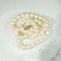 Classic Pearl Choker with Gold Clasp