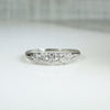 Whimsical Platinum Diamond Band