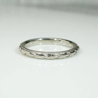 Fresh "Orange Blossom" White Gold Band by Traub